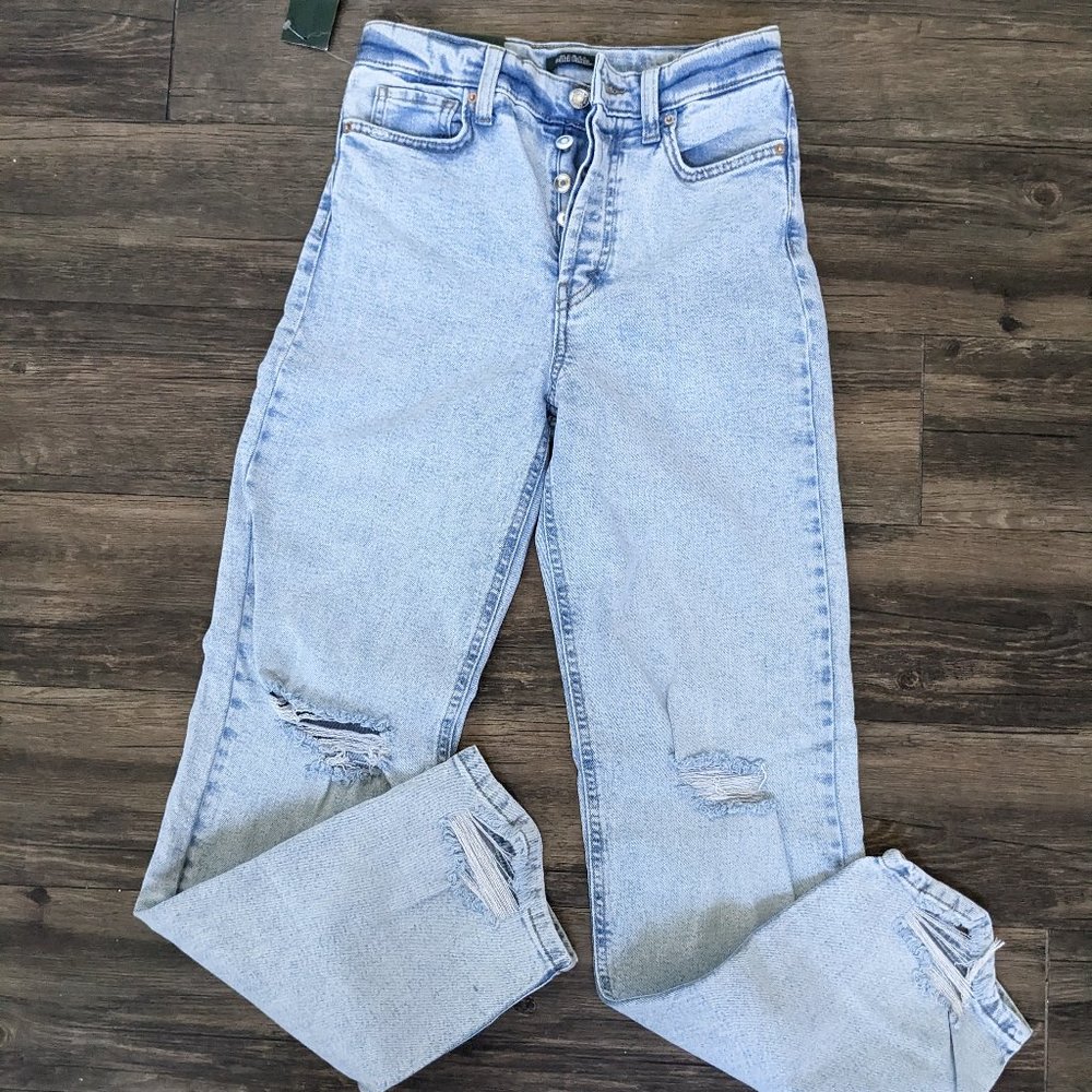 WILD FABLE HIGH RISE 90'S STRAIGHT LEG JEANS - WOMEN'S SIZE 0 / 25 WAIST